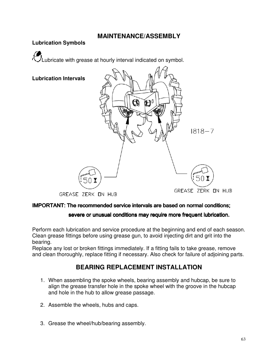 Yetter 2940 Short Floating Air Adjust Residue Manager User Manual | Page 63 / 86