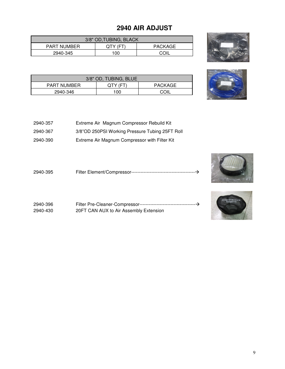 2940 air adjust | Yetter 2940 Short Floating Air Adjust Residue Manager User Manual | Page 9 / 86