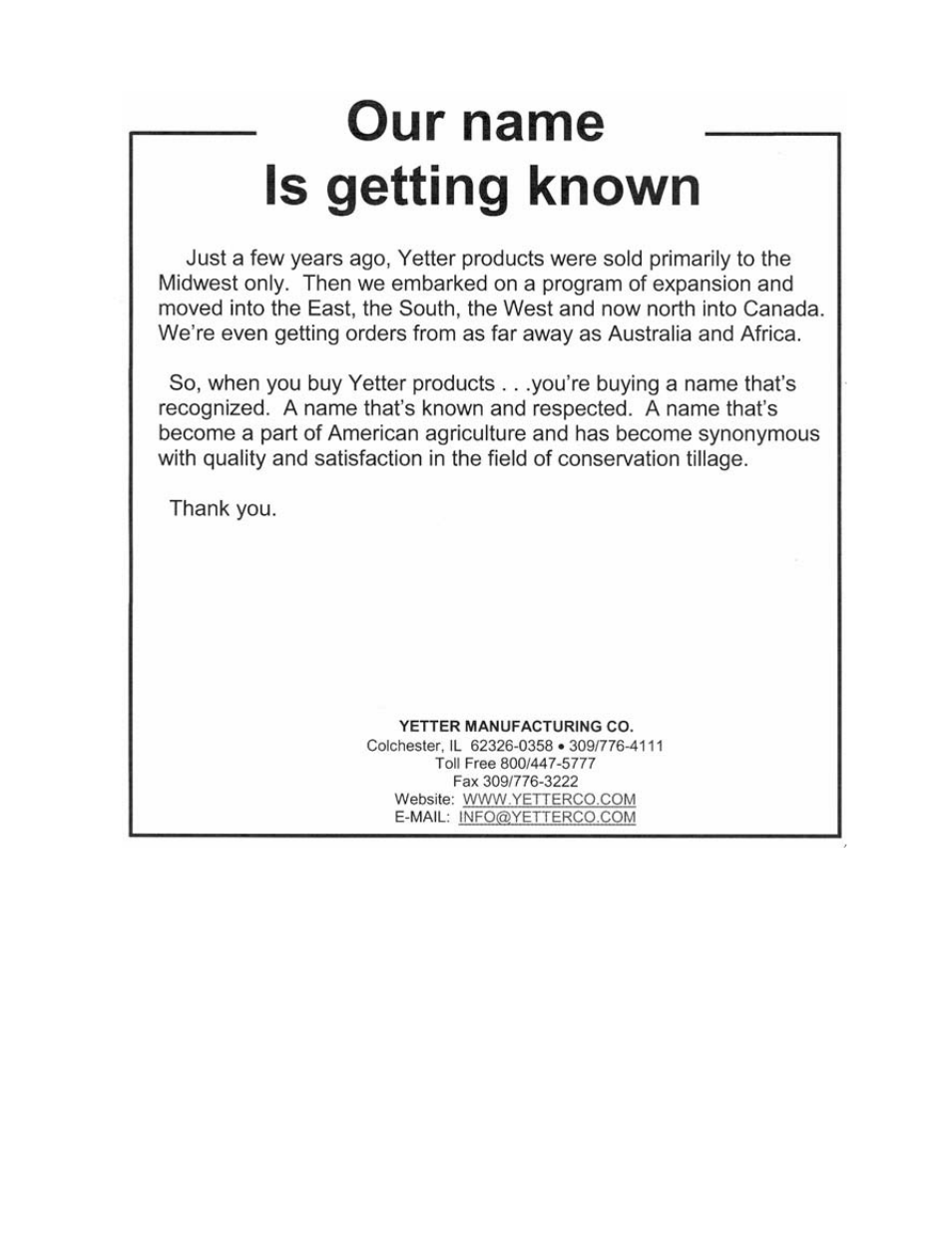 Yetter 2940-010 Combo User Manual | Page 14 / 14