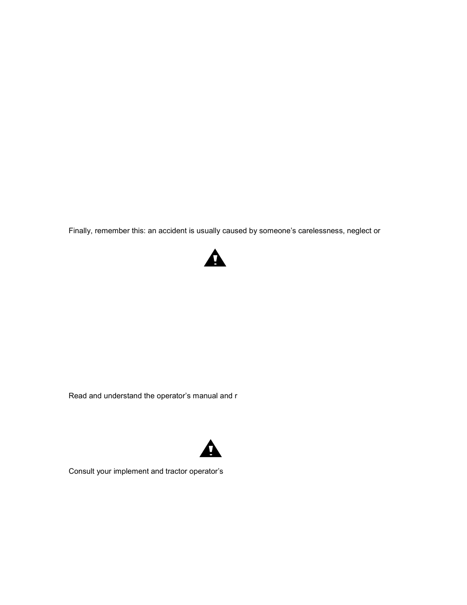 Safety, Safety precautions, Warning | Caution | Yetter 2940-010 Combo User Manual | Page 3 / 14