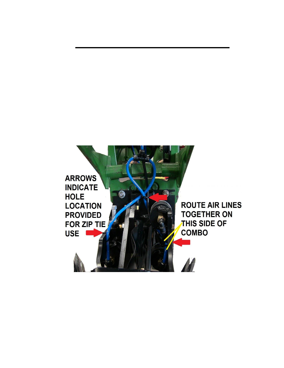 Air line installation | Yetter 2940-010 Combo User Manual | Page 9 / 14