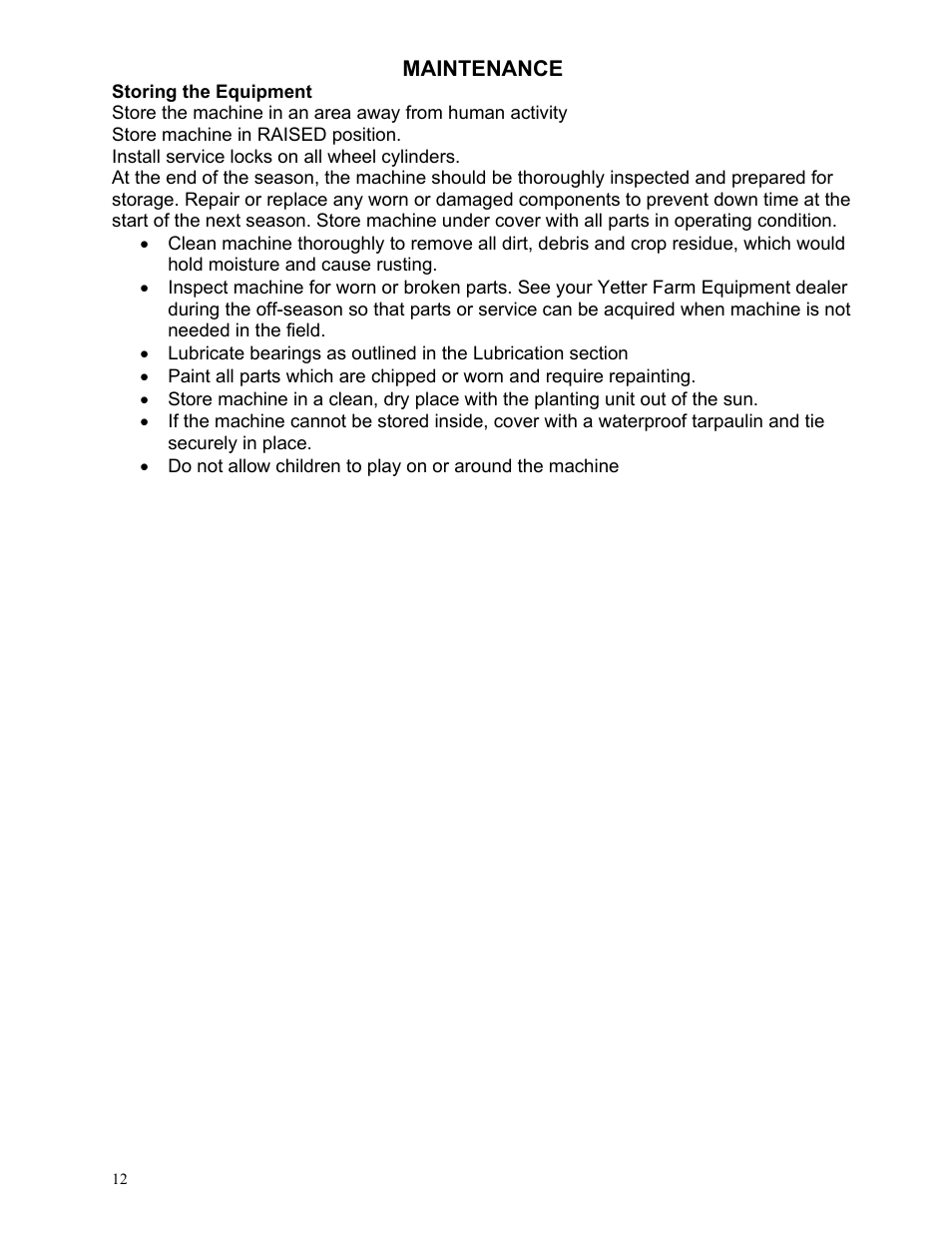 Yetter 2967-025 Residue Manager User Manual | Page 12 / 16