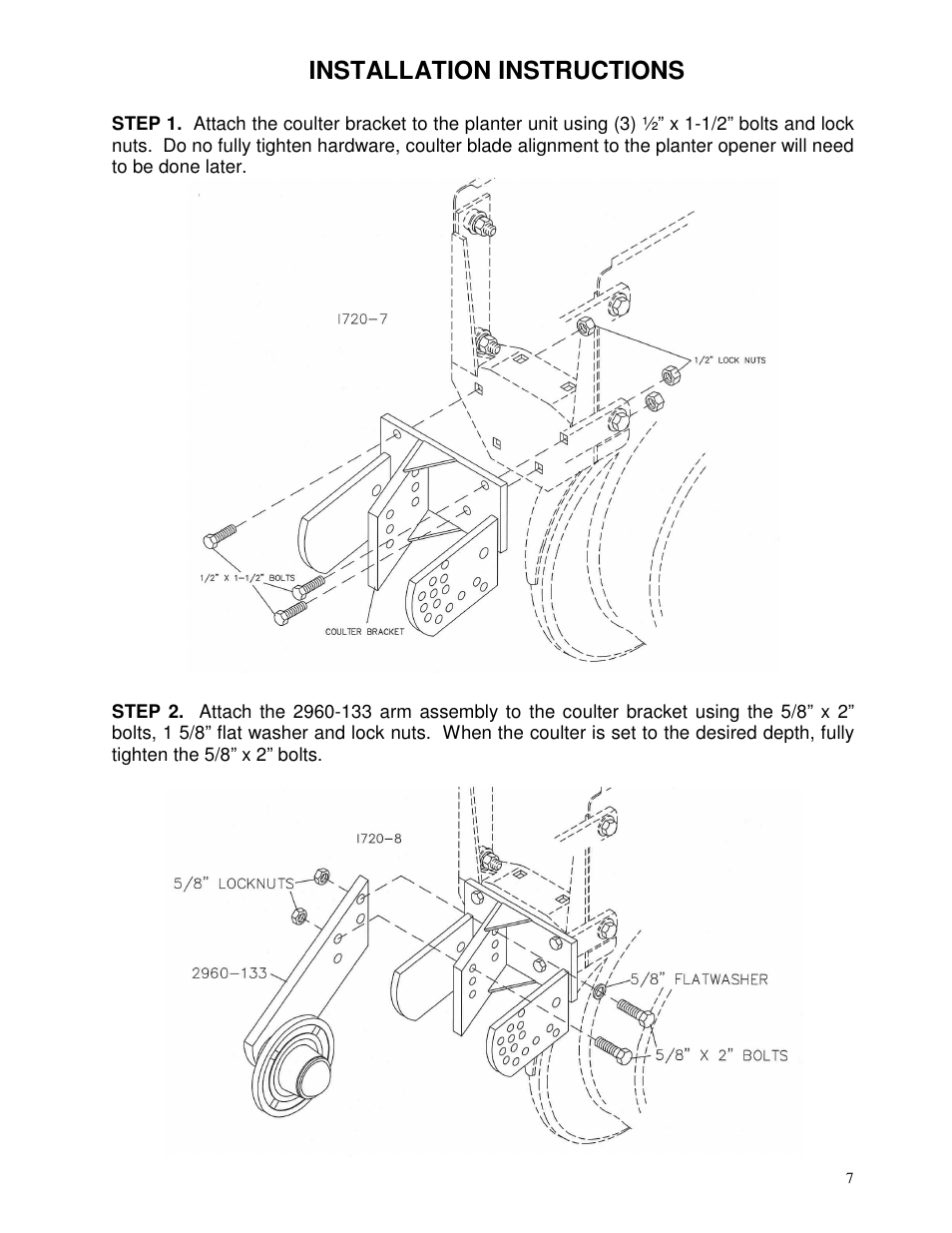 Yetter 2967-007 U.N.T. Residue Manager User Manual | Page 7 / 28