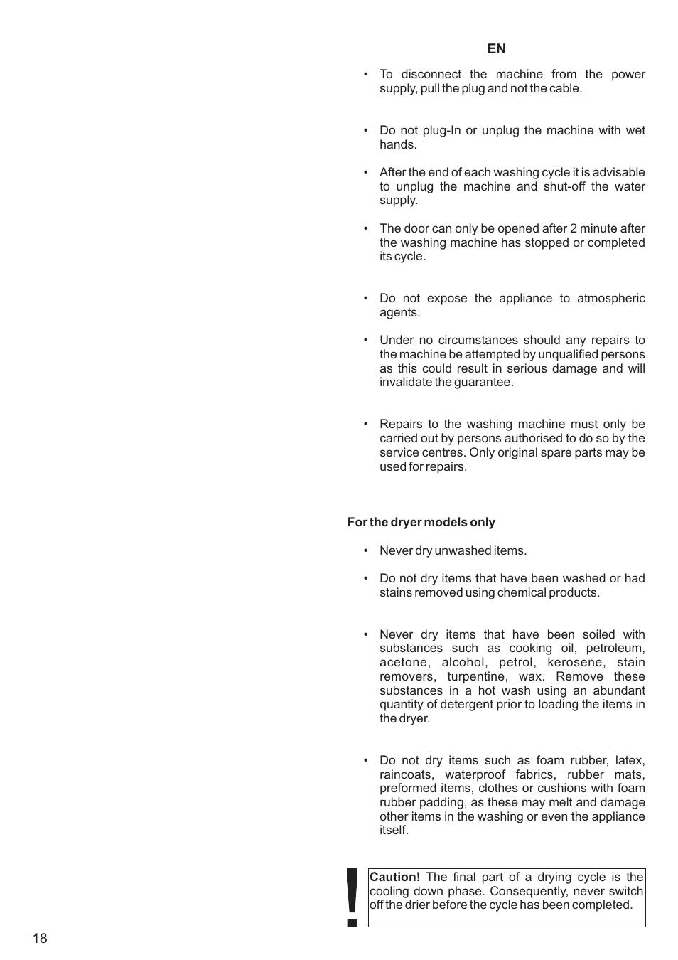 Kaiser С фронтальной загрузкой User Manual | Page 18 / 76