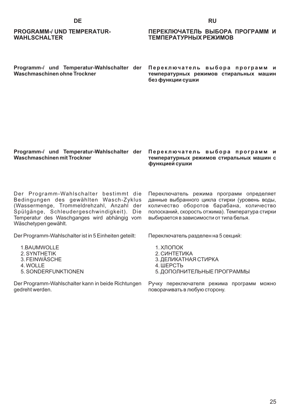 Kaiser С фронтальной загрузкой User Manual | Page 25 / 76