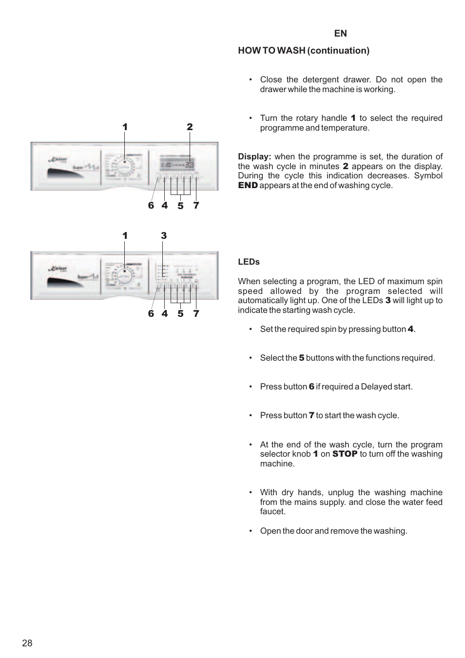 Kaiser С фронтальной загрузкой User Manual | Page 28 / 76