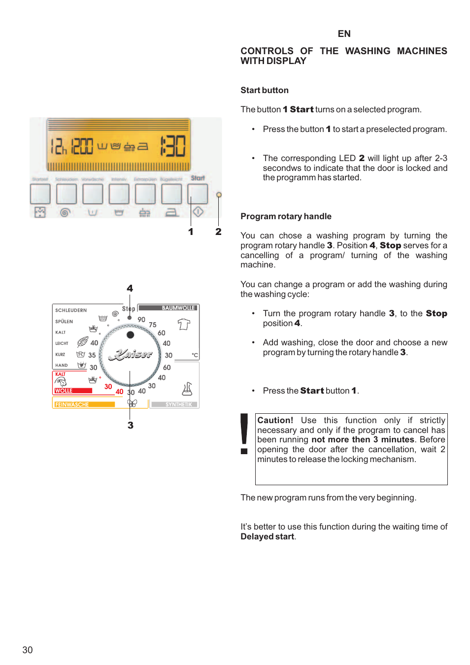 Kaiser С фронтальной загрузкой User Manual | Page 30 / 76