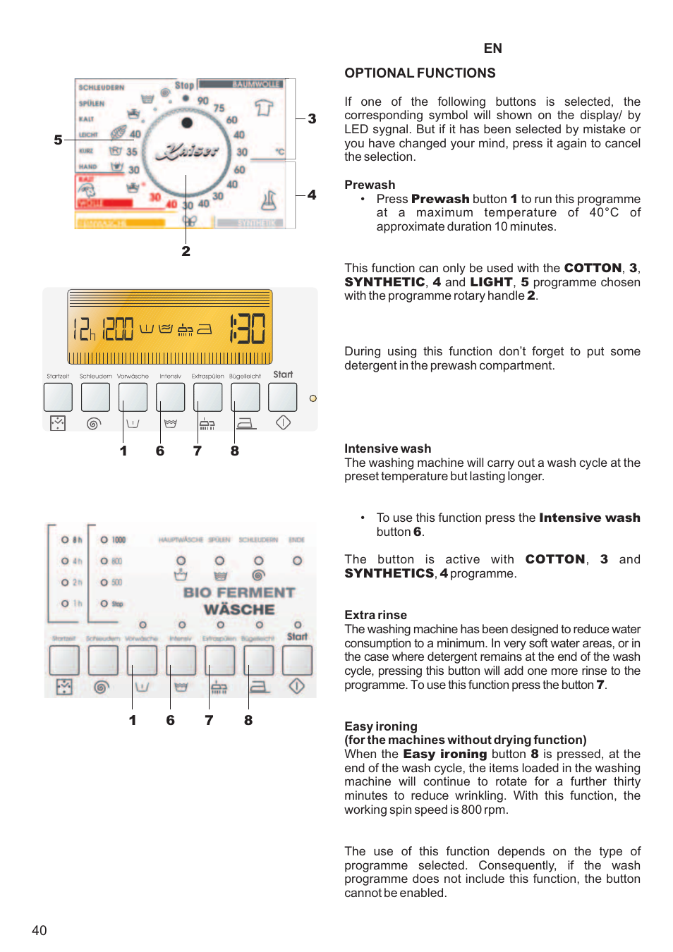 Kaiser С фронтальной загрузкой User Manual | Page 40 / 76