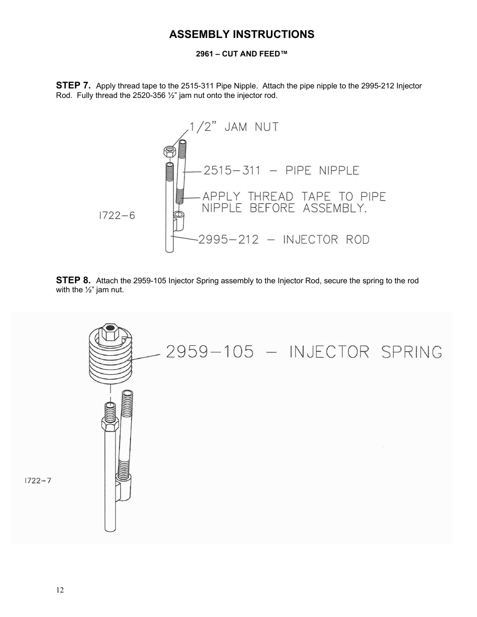 Yetter 2961-012 Cut and Feed Coulter/Fertilizer User Manual | Page 12 / 28