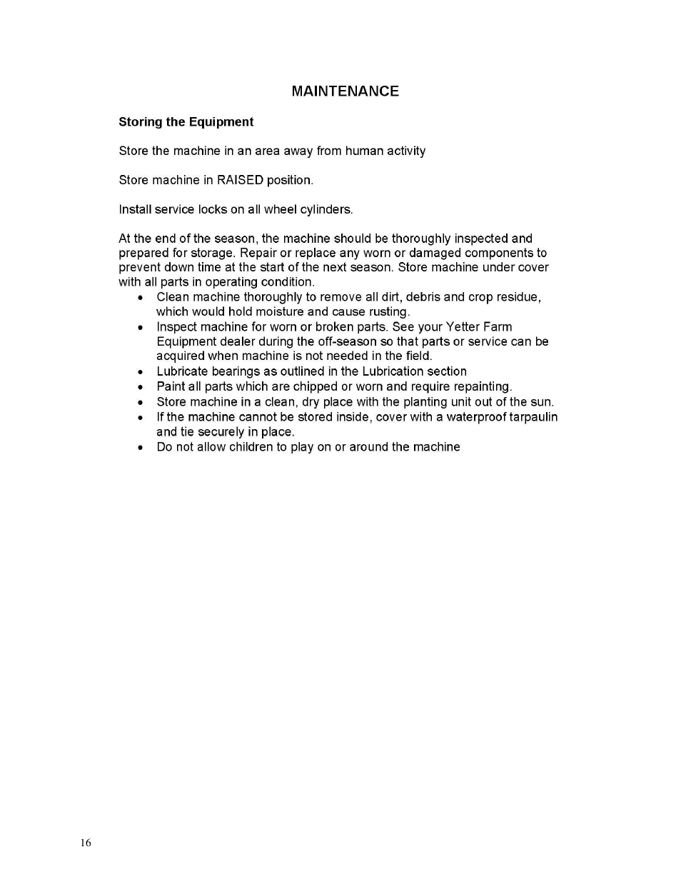 Yetter 2962 R.U.M.D.D.F.O. User Manual | Page 16 / 28