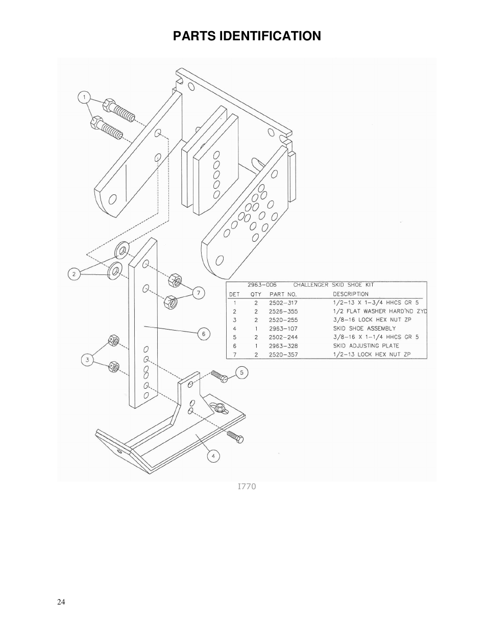 Parts identification | Yetter 2963 Challenger User Manual | Page 24 / 28