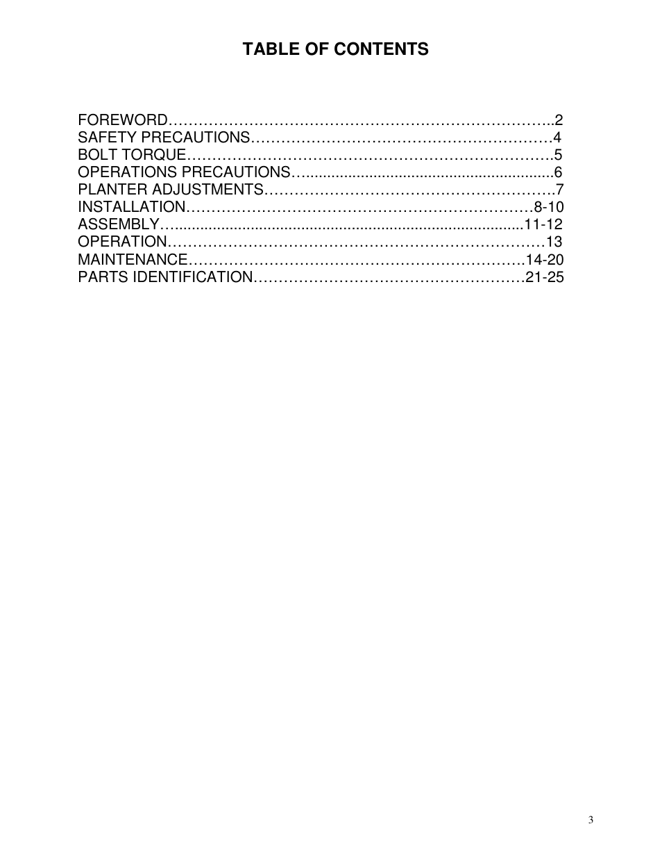 Yetter 2963 Challenger User Manual | Page 3 / 28