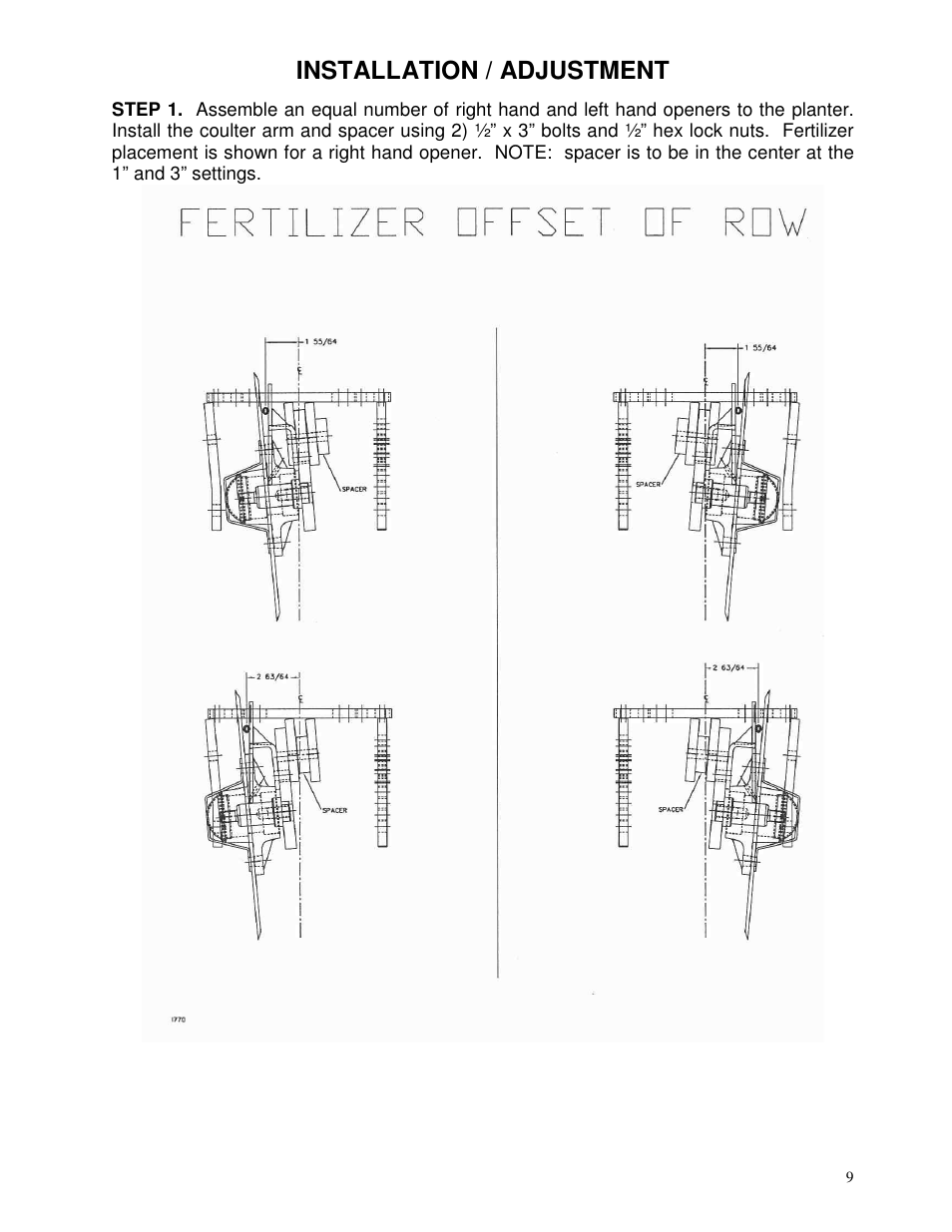Installation / adjustment | Yetter 2963 Challenger User Manual | Page 9 / 28