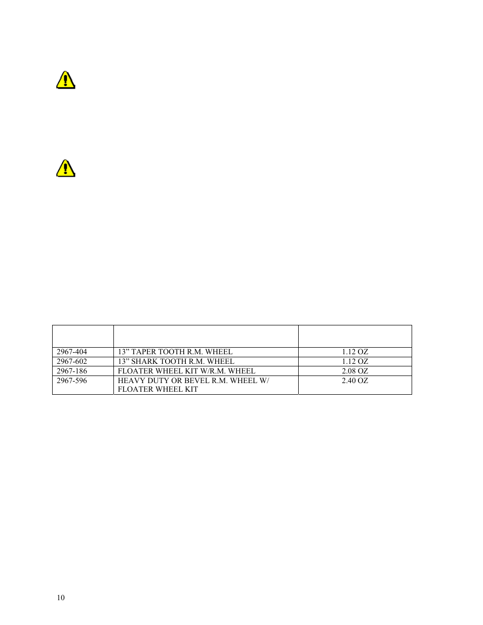 Maintenance | Yetter 2966-001 Residue Manager for 60/90 Air Drill Opener User Manual | Page 10 / 16