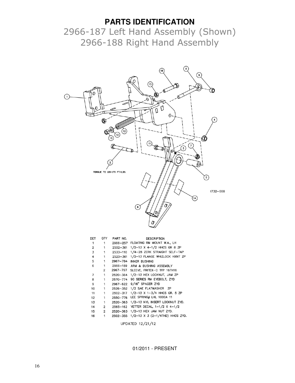 Yetter 2966-002 Residue Manager for 60/90 Air Seeder Opener User Manual | Page 16 / 20
