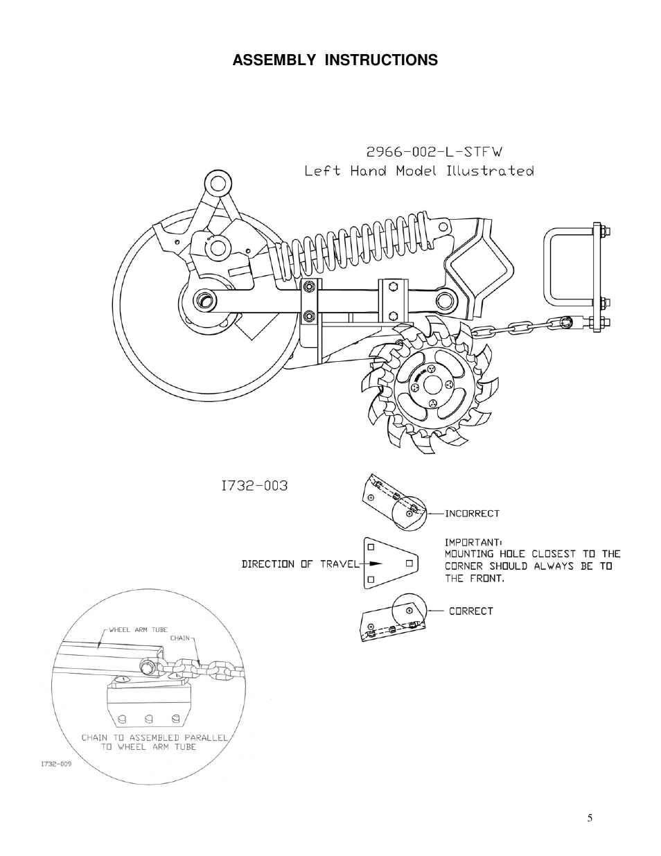 Assembly instructions | Yetter 2966-002 Residue Manager for 60/90 Air Seeder Opener User Manual | Page 5 / 20