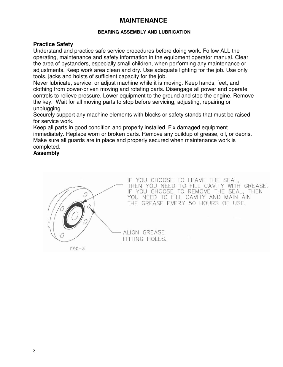 Maintenance | Yetter 2966-020 JD Hydraulic Drive Twin Row User Manual | Page 8 / 16