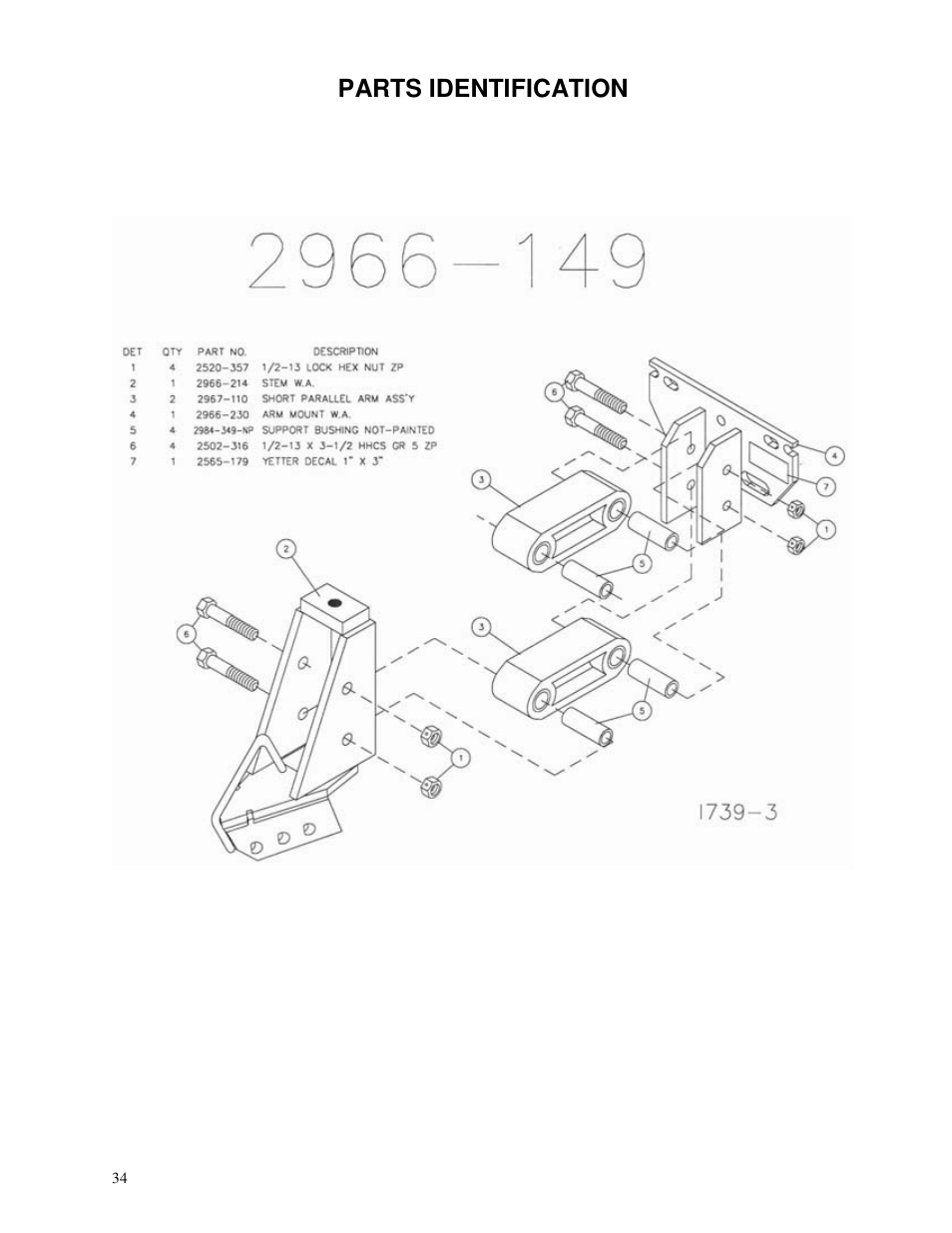 Yetter 2967 Series Screw Adjust Residue Manager User Manual | Page 34 / 36