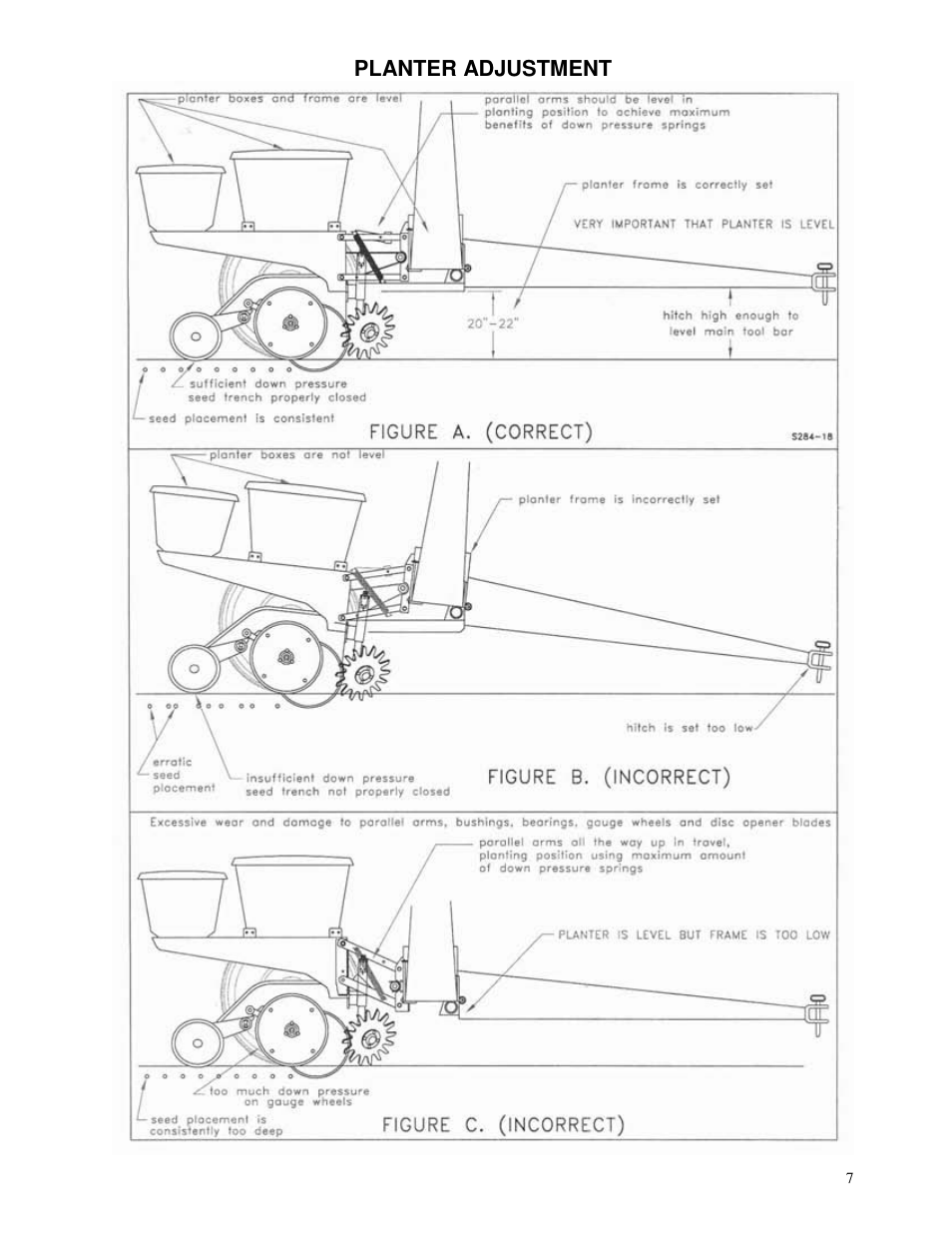 Planter adjustment | Yetter 2967 Series Screw Adjust Residue Manager User Manual | Page 7 / 36