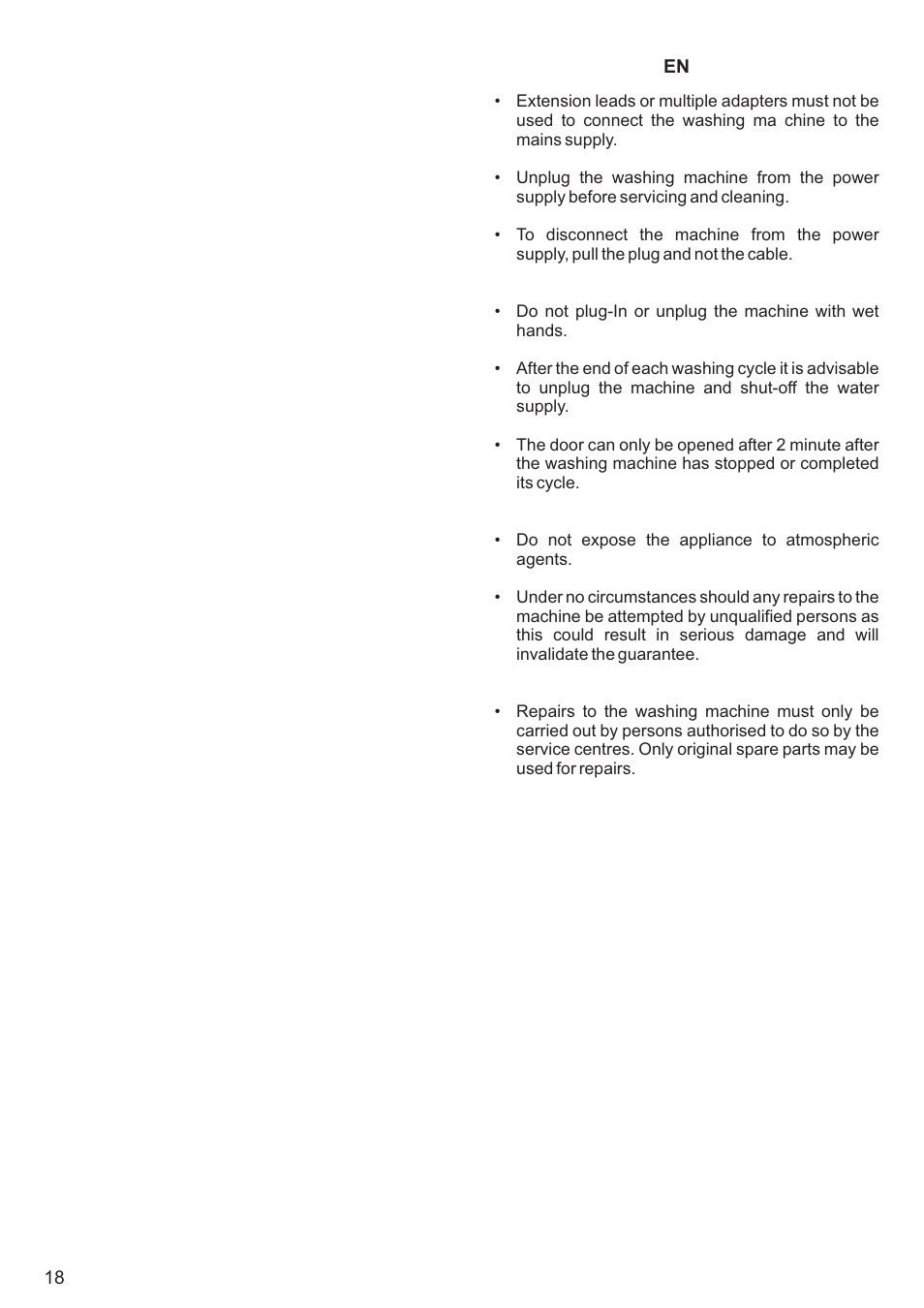 Kaiser С вертикальной загрузкой User Manual | Page 18 / 64