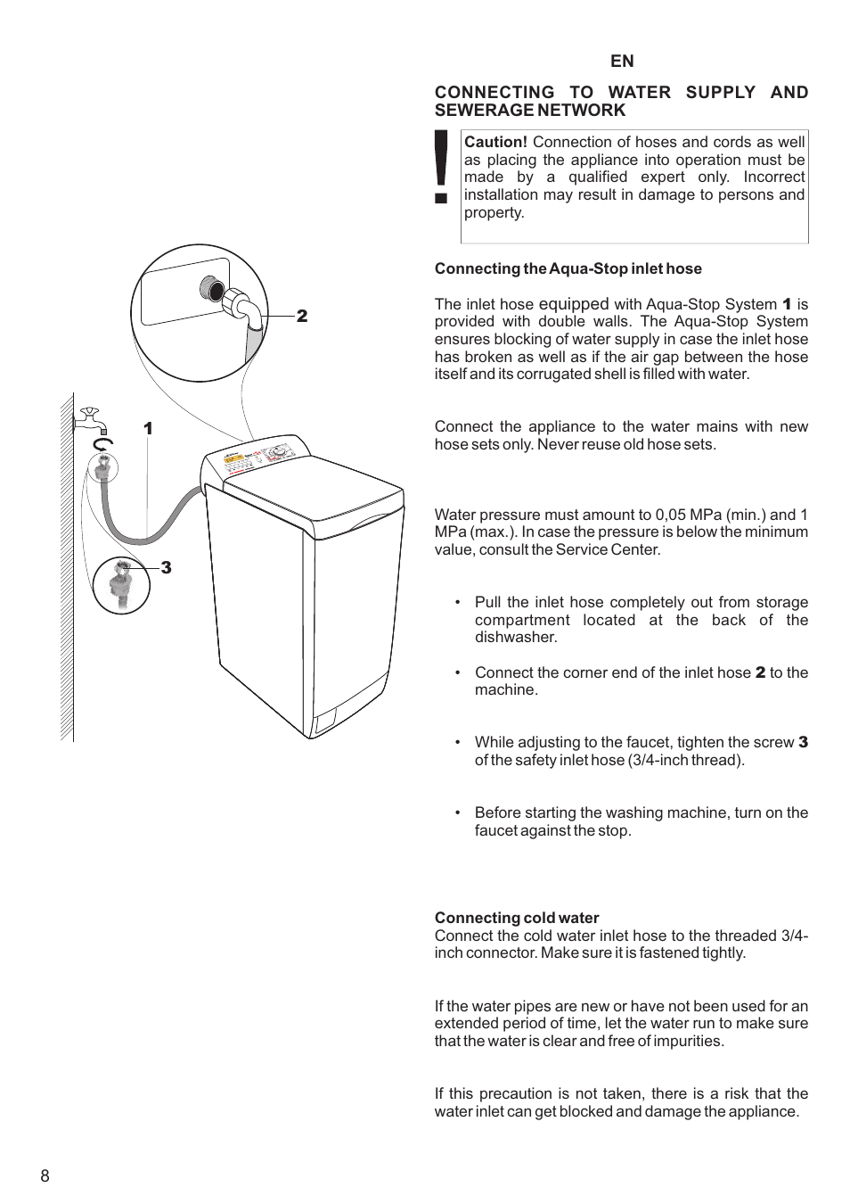 Kaiser С вертикальной загрузкой User Manual | Page 8 / 64