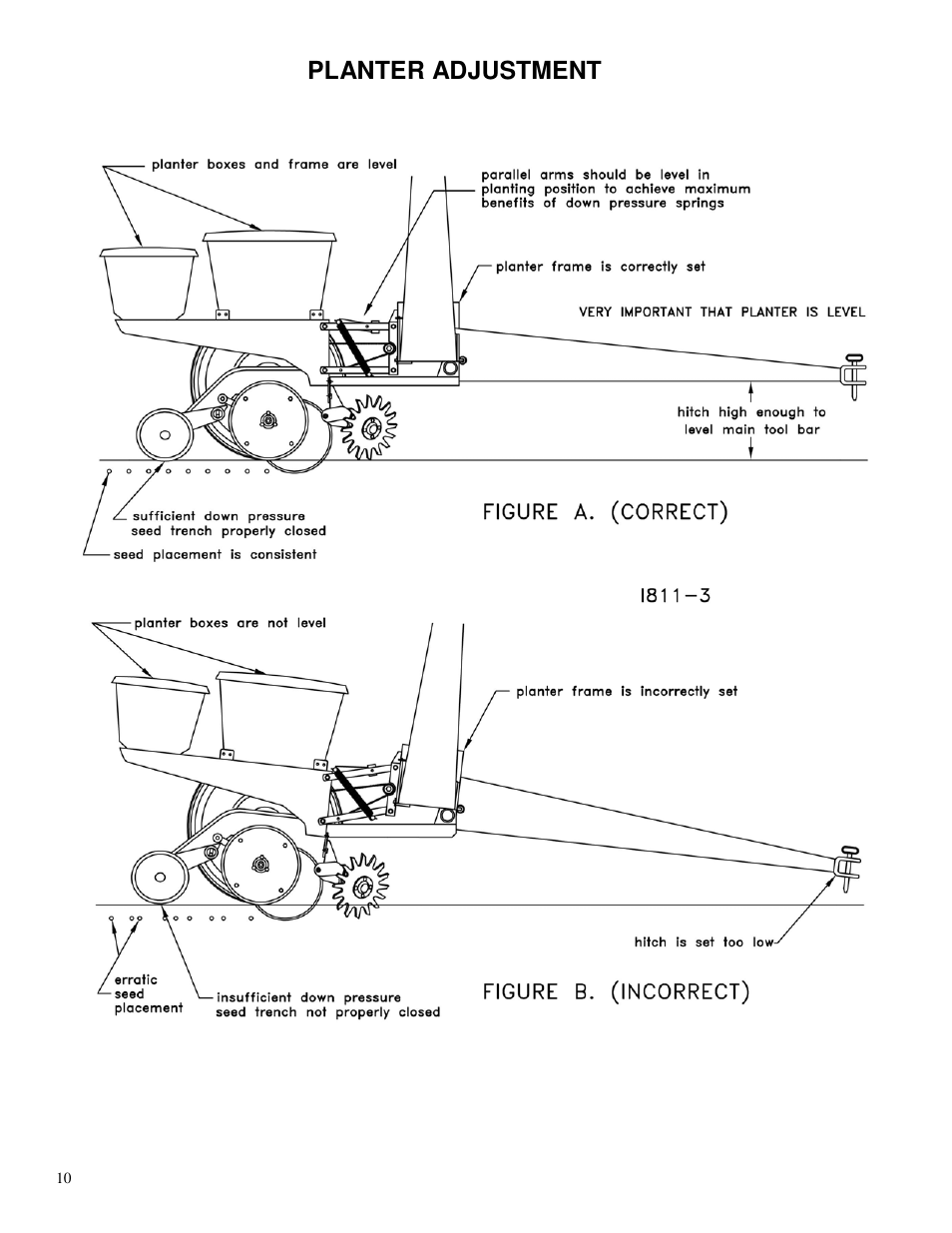 Planter adjustment | Yetter 2967-064 Residue Manager User Manual | Page 10 / 24