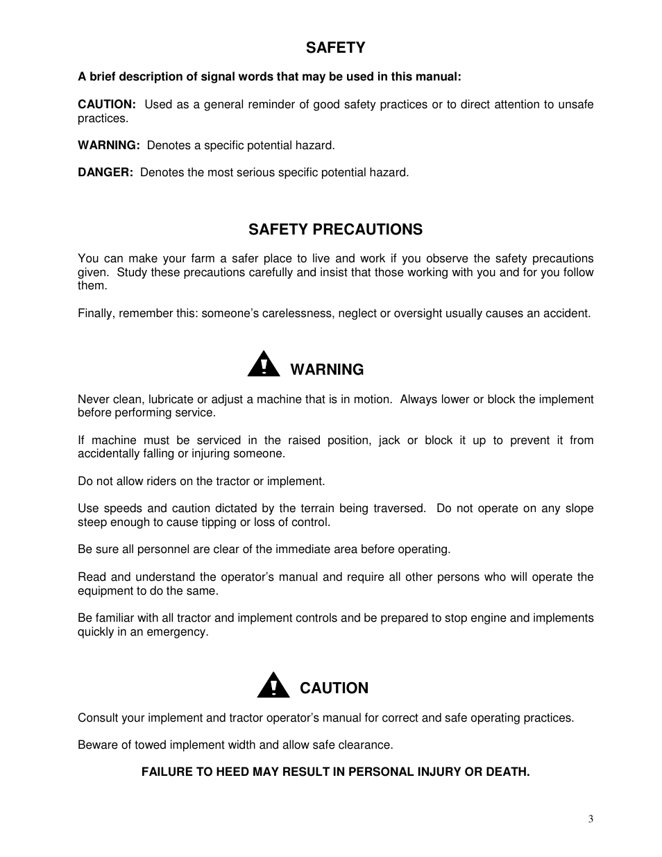 Yetter 2967 Notched Disc Residue Manager User Manual | Page 3 / 24