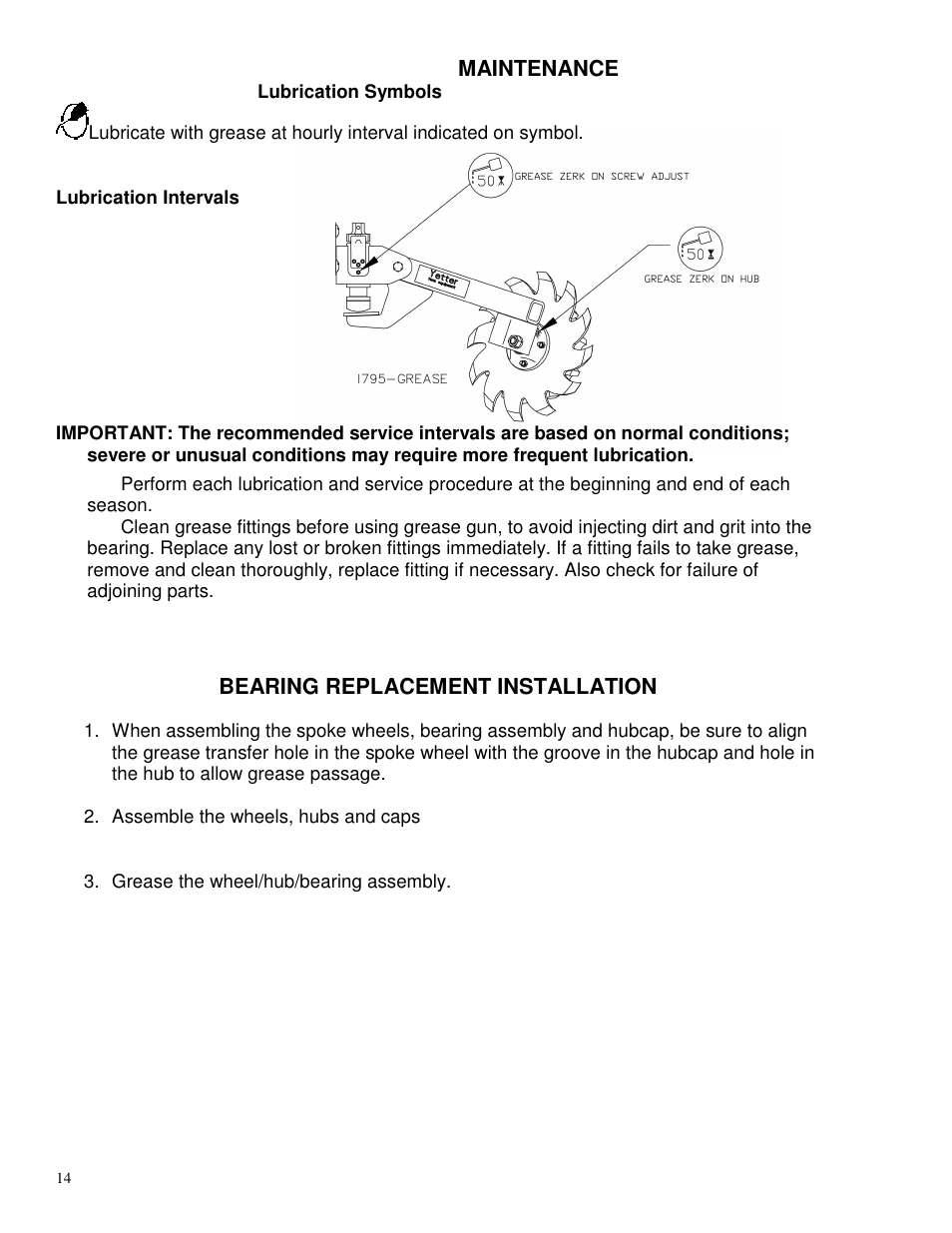 Yetter 2967-002 Single Wheel Residue Manager for Twin row User Manual | Page 14 / 18