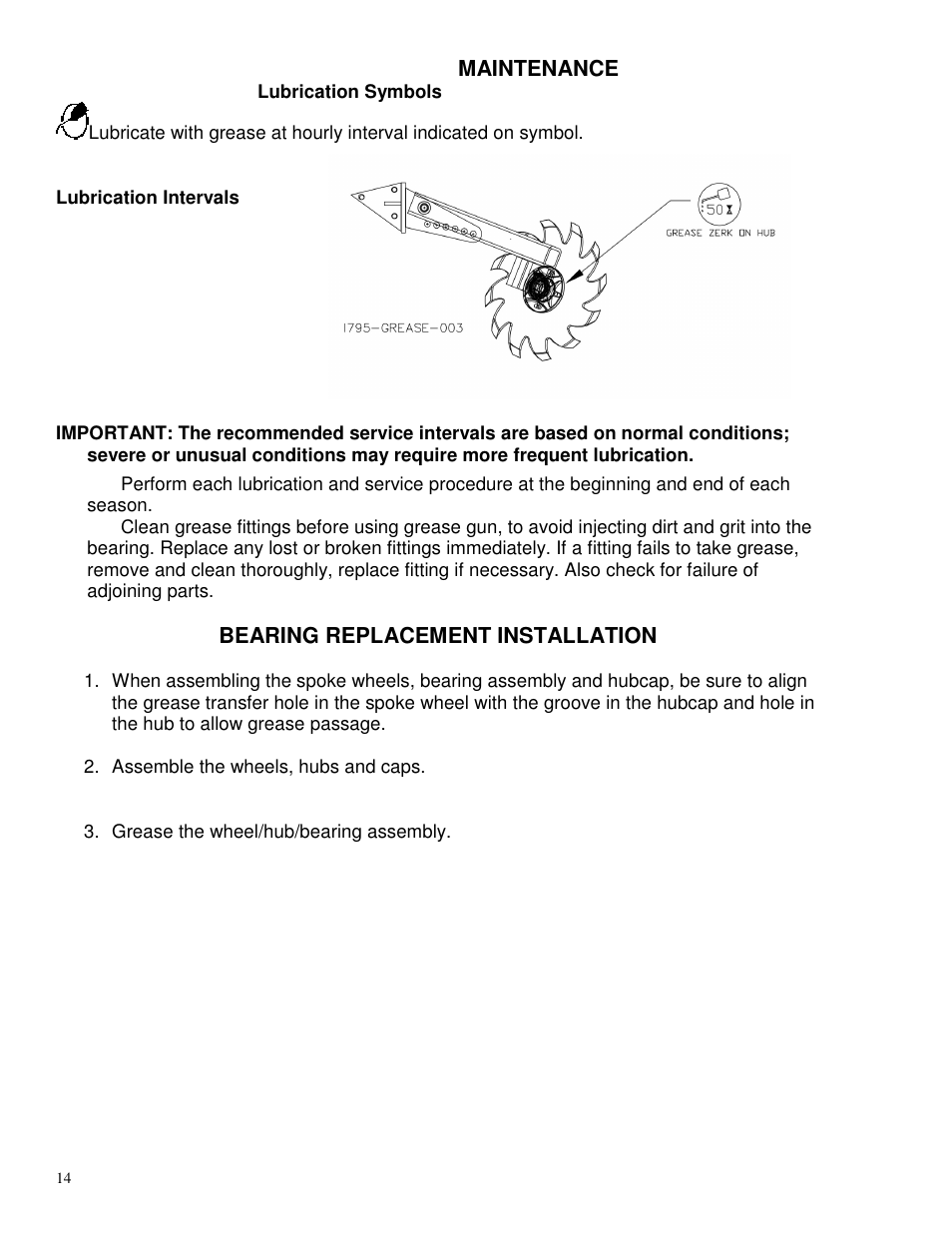 Yetter 2967-003 Single Wheel Residue Manager For Monosem Planter User Manual | Page 14 / 18
