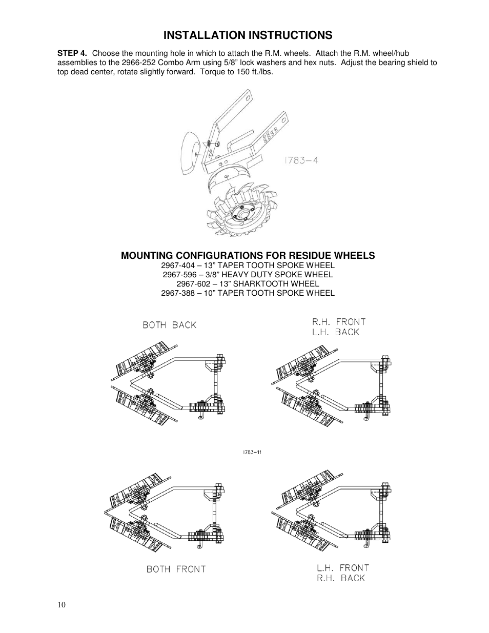Installation instructions | Yetter 2967-008 Titan for CNH planters User Manual | Page 10 / 20