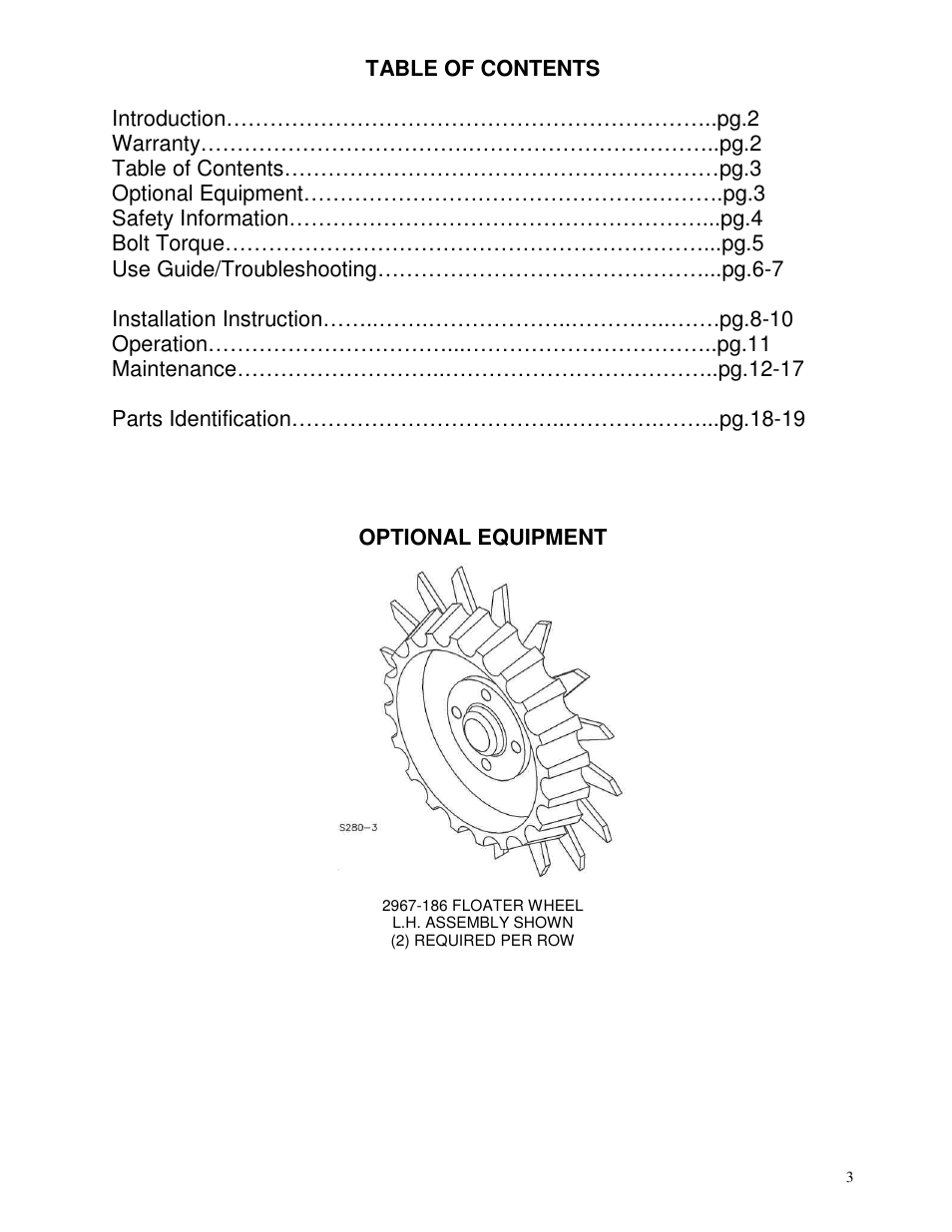 Optional equipment | Yetter 2967-008 Titan for CNH planters User Manual | Page 3 / 20