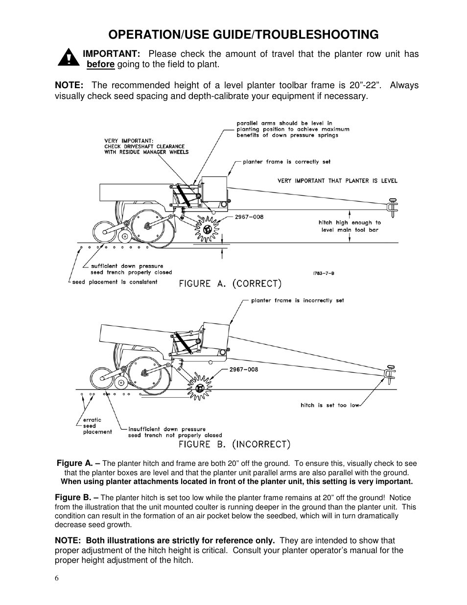 Operation/use guide/troubleshooting | Yetter 2967-008 Titan for CNH planters User Manual | Page 6 / 20