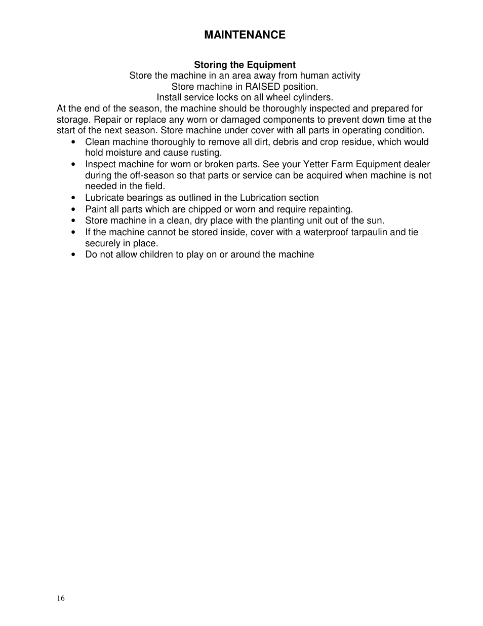 Yetter 2967-082 Residue Managers User Manual | Page 16 / 28