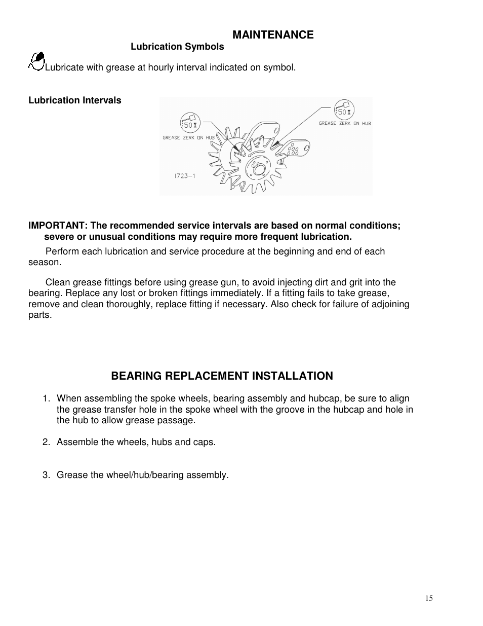 Yetter 2967-097 TITAN Series Short U.N.T. CNH Residue Manager User Manual | Page 15 / 20