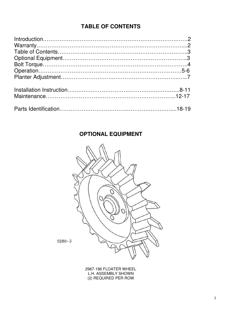 Yetter 2967-097 TITAN Series Short U.N.T. CNH Residue Manager User Manual | Page 3 / 20