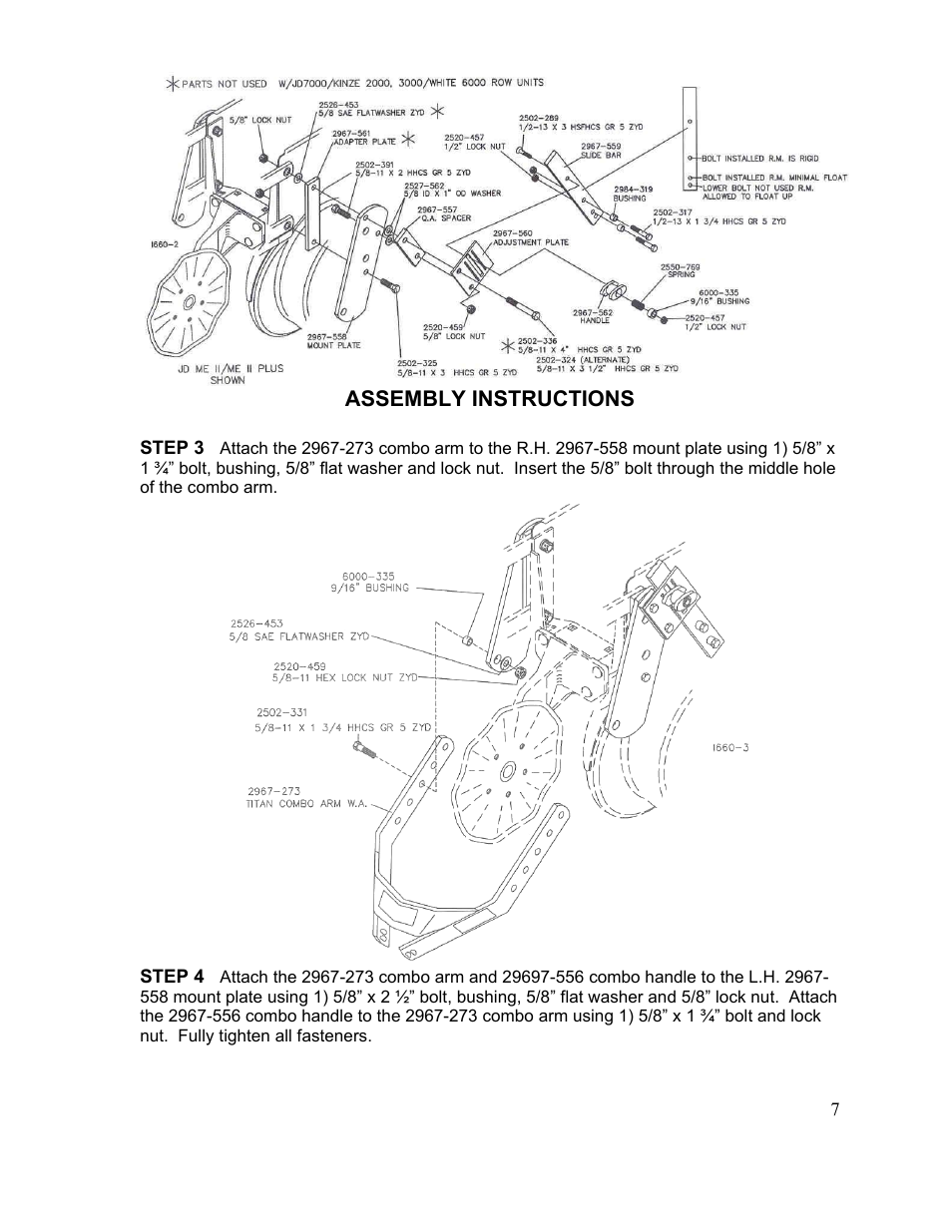 Yetter 2967-030 TITAN Residue Manager User Manual | Page 7 / 12