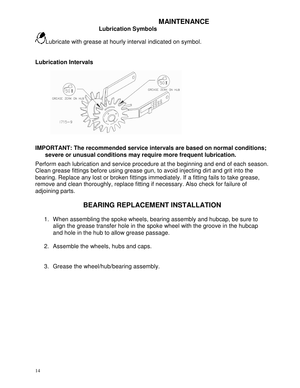 Yetter 2967-039 Titan C-Shank Mounted Residue Manager User Manual | Page 14 / 24