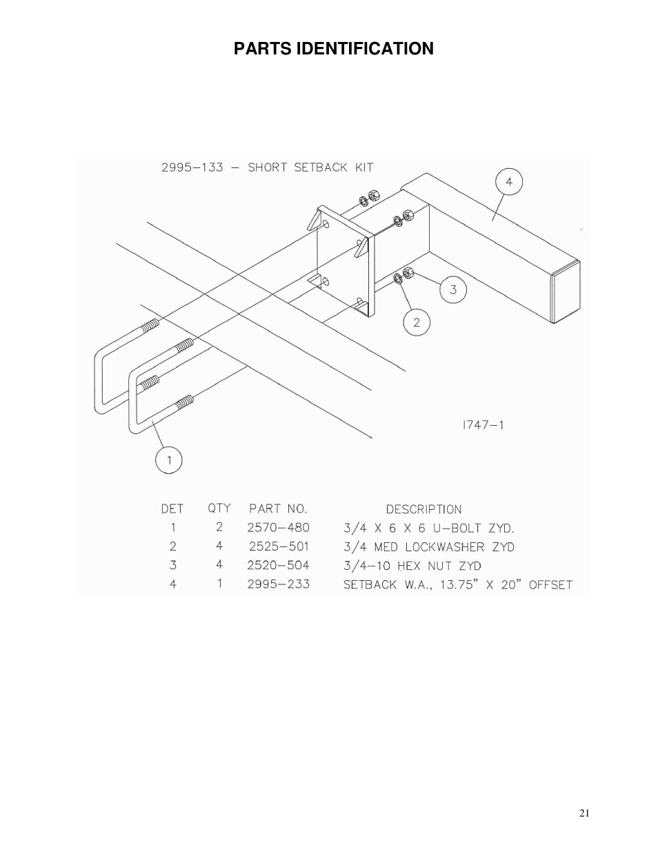 Parts identification | Yetter 2967-039 Titan C-Shank Mounted Residue Manager User Manual | Page 21 / 24
