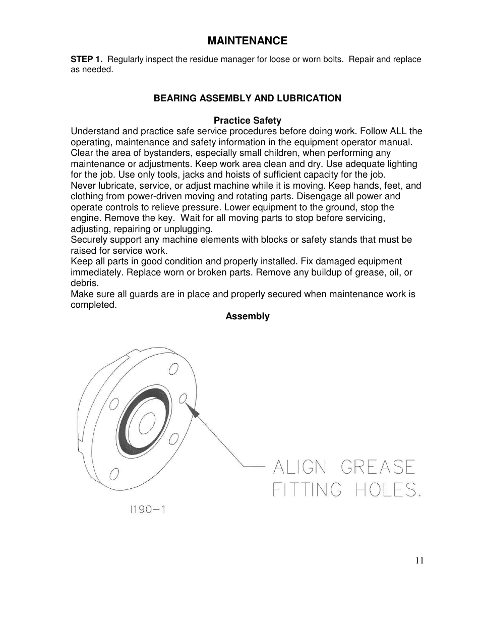 Yetter 2967-035 TITAN Universal Face Plate Mounted Floating Residue Manager User Manual | Page 11 / 20