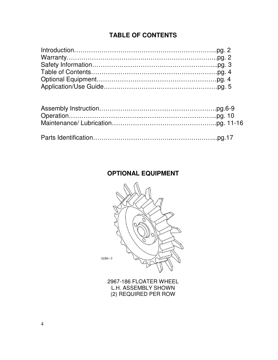 Yetter 2967-035 TITAN Universal Face Plate Mounted Floating Residue Manager User Manual | Page 4 / 20
