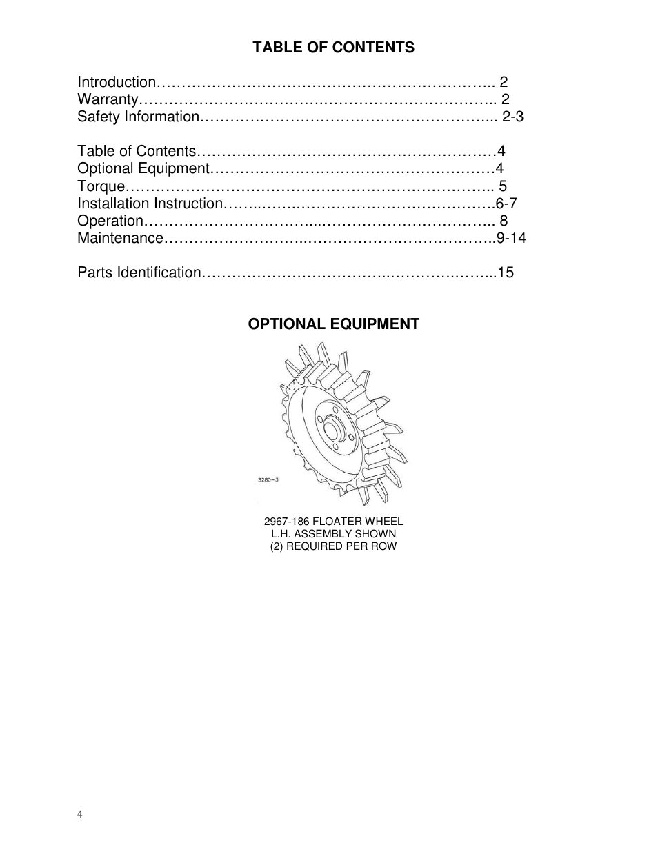 Yetter 2967-042 TITAN Residue Manager for John Deere HD Coulter User Manual | Page 4 / 16
