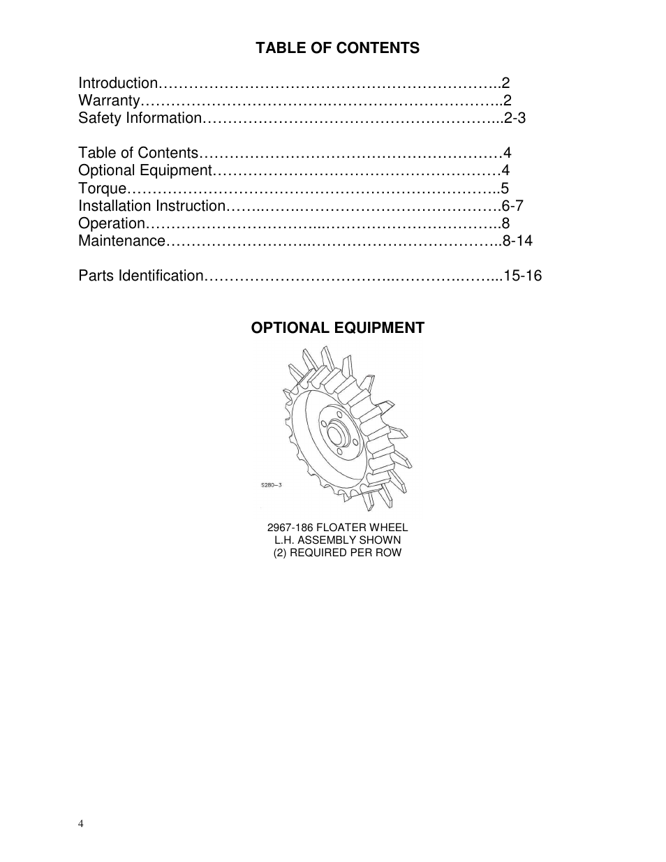 Yetter 2967-043 TITAN Screw Adjust Residue Manager for John Deere HD Coulter User Manual | Page 4 / 20