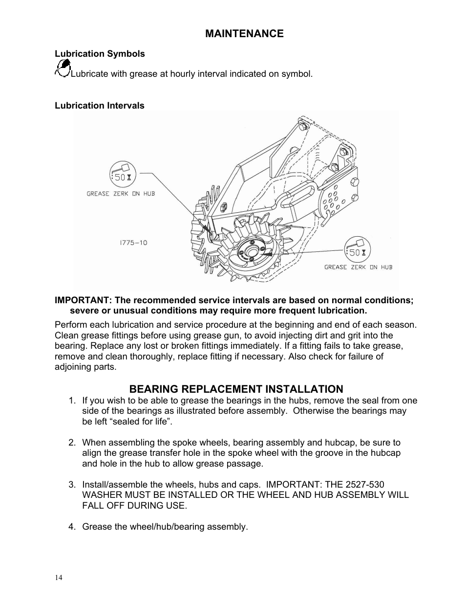 Yetter 2967-047 TITAN Residue Manager for John Deere HD Coulter User Manual | Page 14 / 20