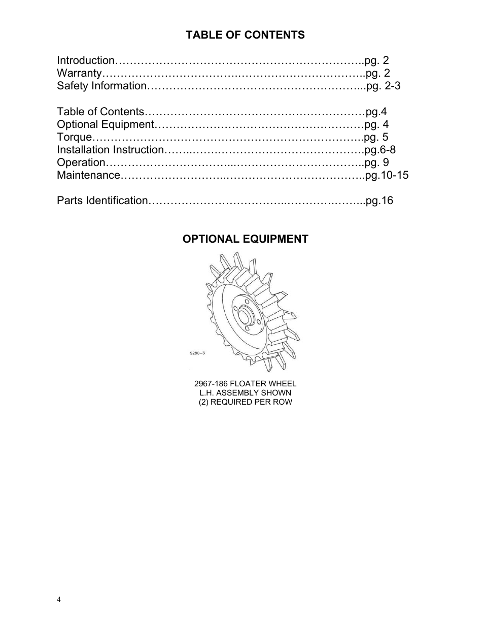 Yetter 2967-047 TITAN Residue Manager for John Deere HD Coulter User Manual | Page 4 / 20