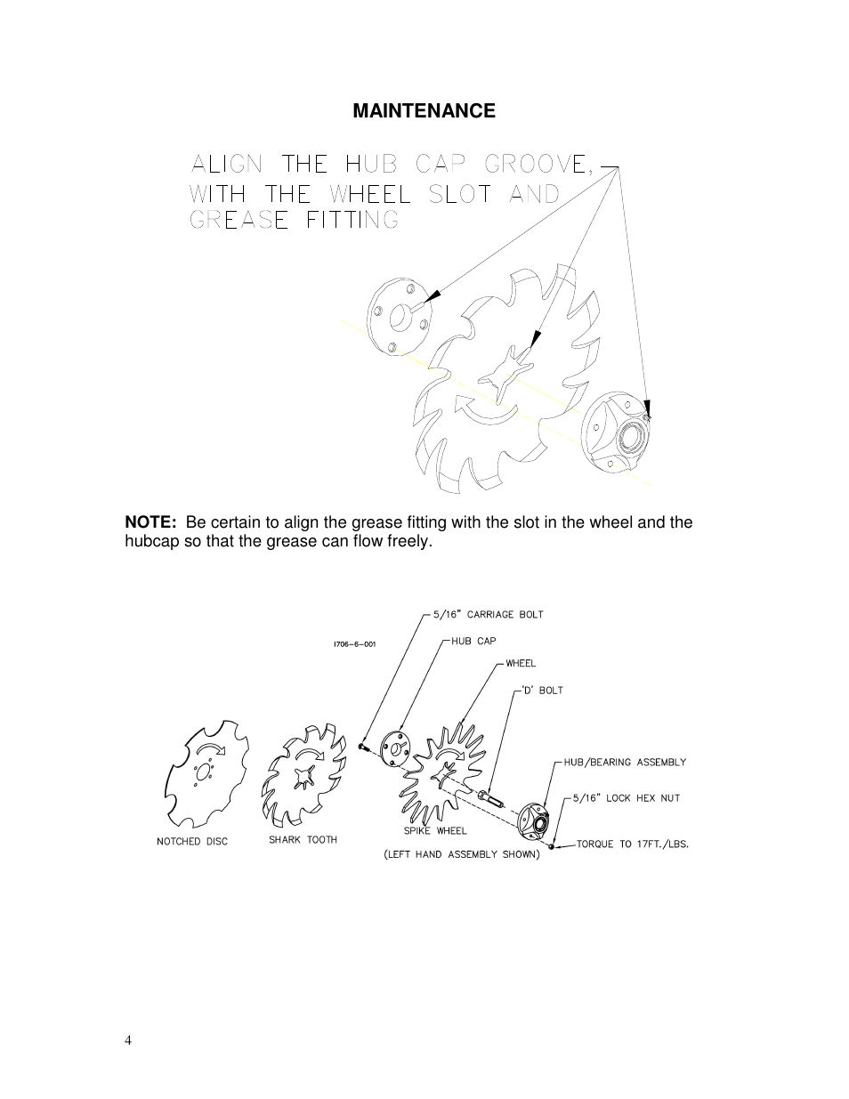 Yetter 2967-081 Residue Manager for JD Screw Adjust User Manual | Page 4 / 8
