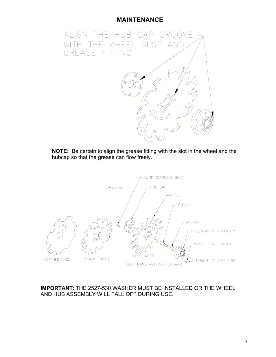 Yetter 2967-101 wheel assembly User Manual | Page 3 / 8