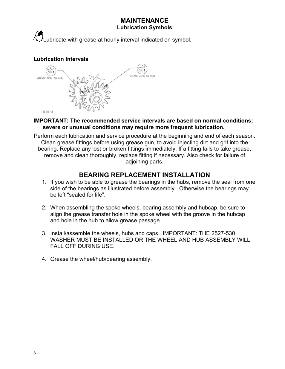 Yetter 2967-101 wheel assembly User Manual | Page 6 / 8