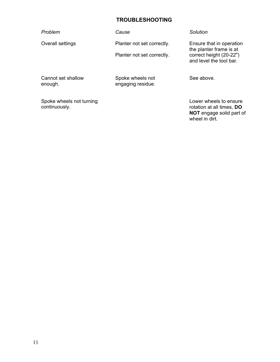 Yetter 2967-122 Floating Residue Manager User Manual | Page 11 / 20