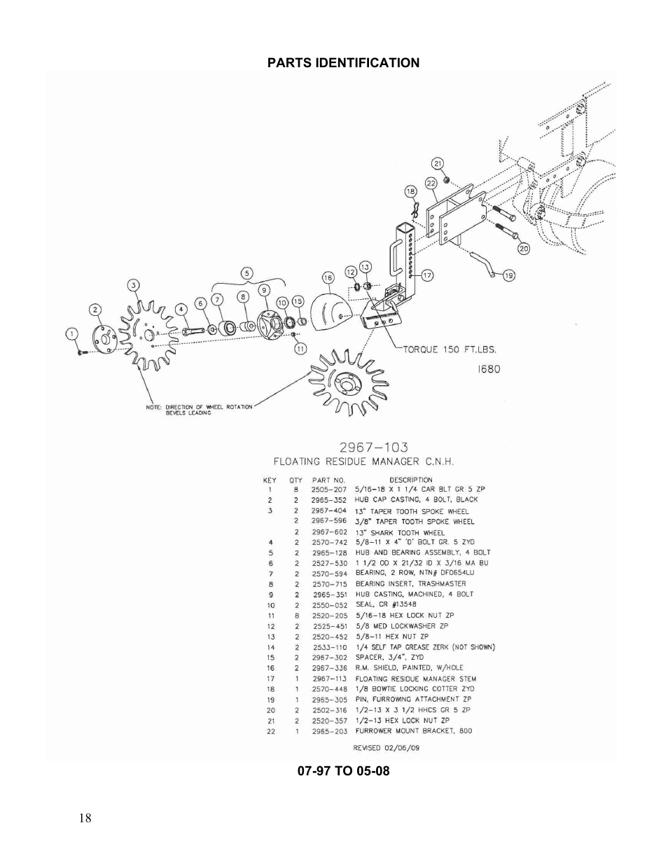 Yetter 2967-122 Floating Residue Manager User Manual | Page 18 / 20