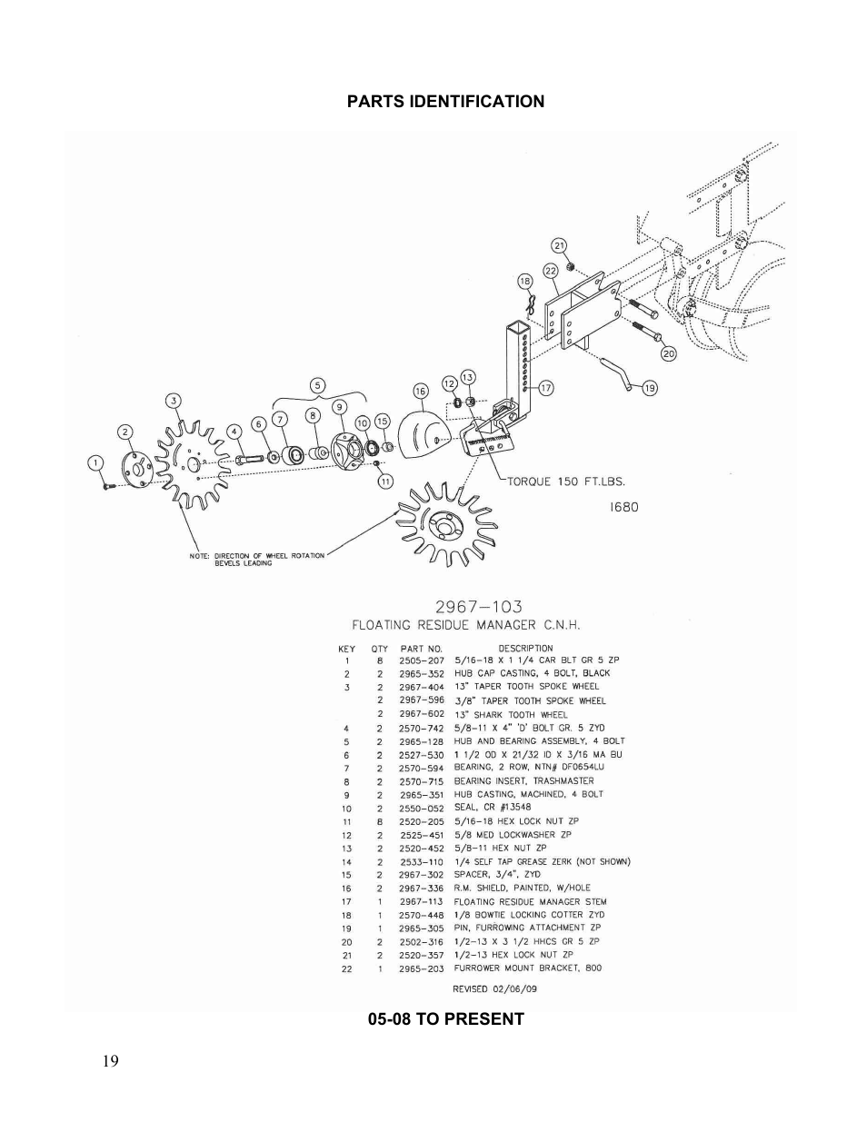 Yetter 2967-122 Floating Residue Manager User Manual | Page 19 / 20